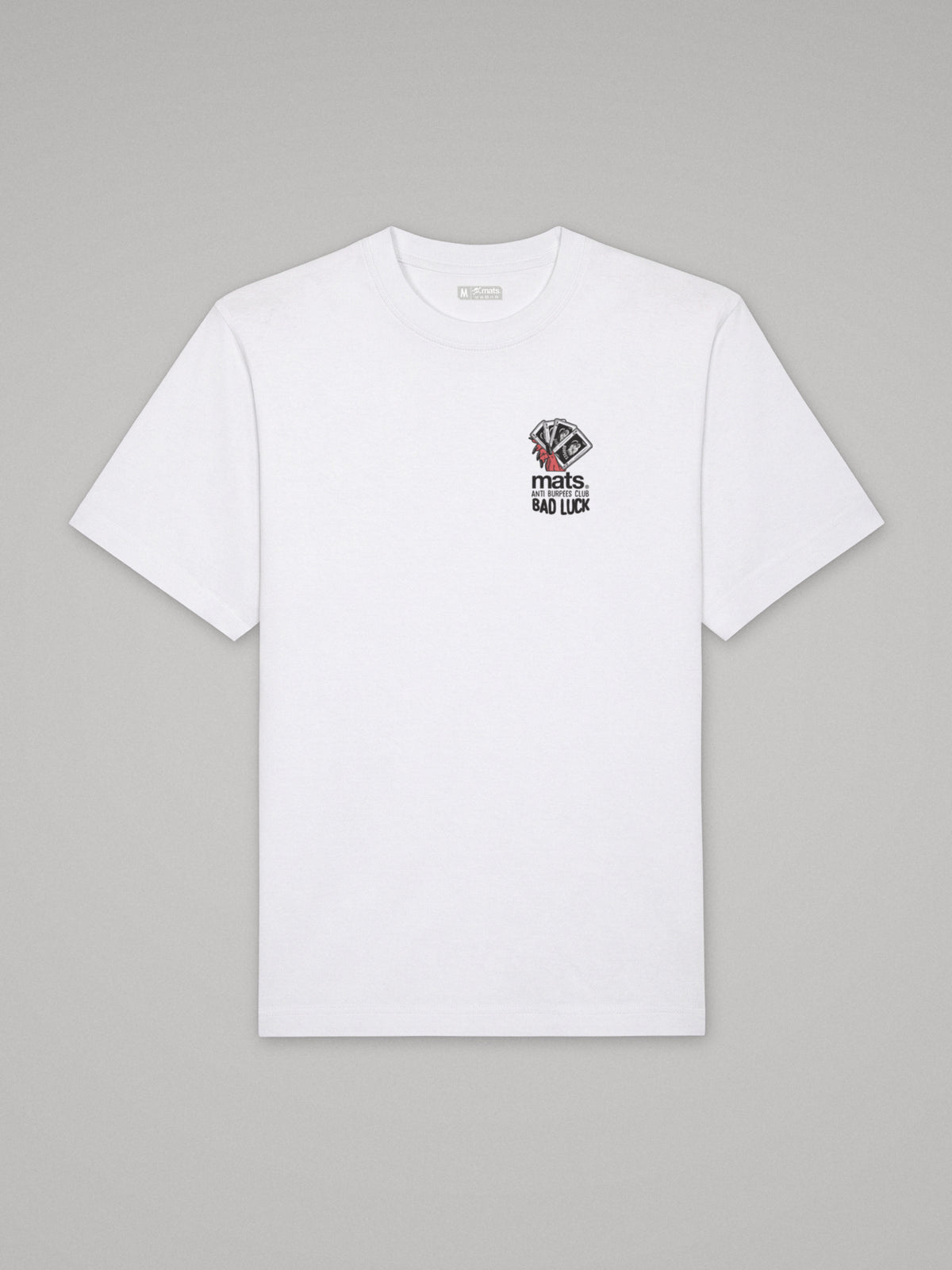 Anti Burpees Club - Bad Luck - Oversize · Blanco · plano · frente