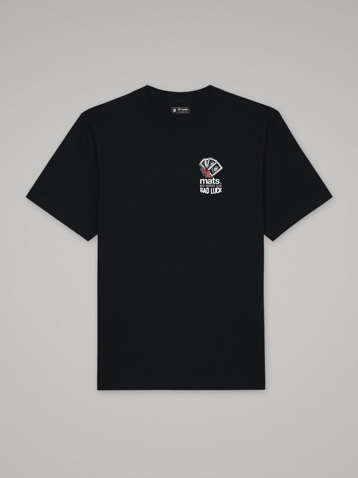 Anti Burpees Club - Bad Luck - Oversize · Negro · plano · frente