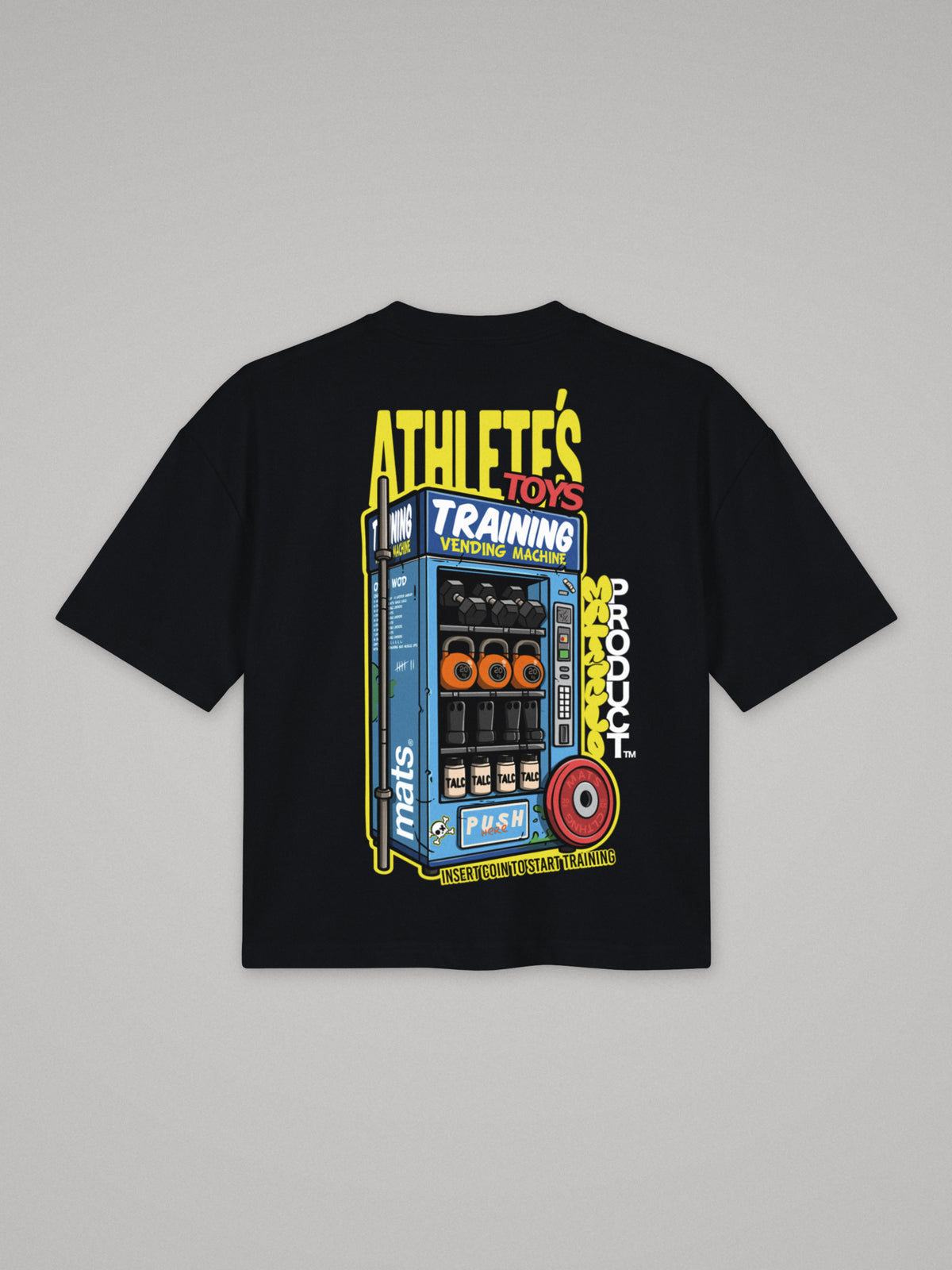 Athlete's Toys - Boxy Fit · Negro · plano · espalda