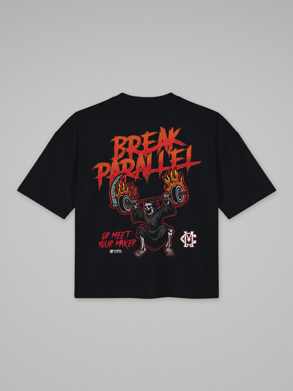 Break Parallel - Boxy Fit · Negro · plano · espalda
