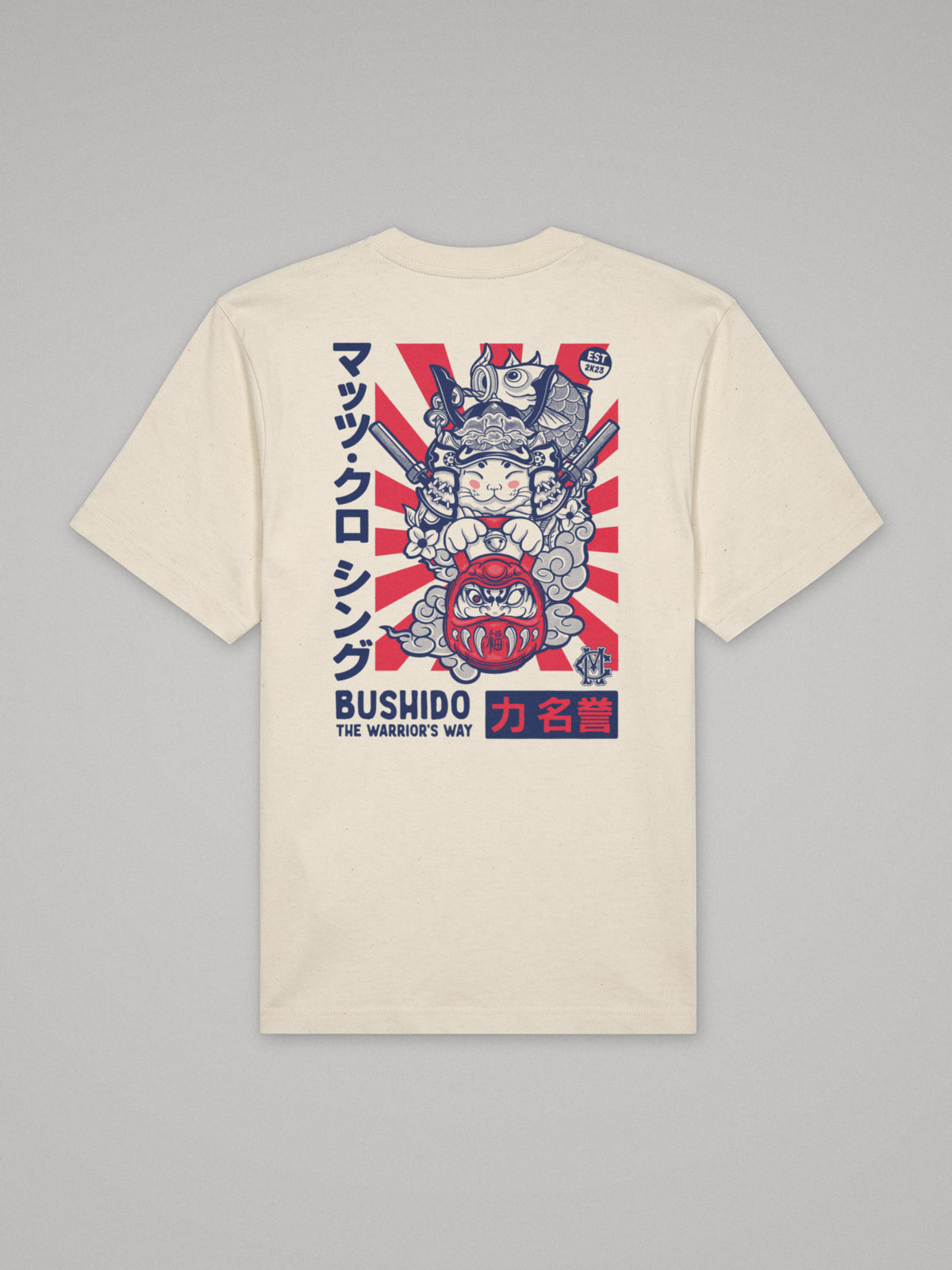 Bushido - The Warrior´s Way - Oversize · Natural · plano · espalda