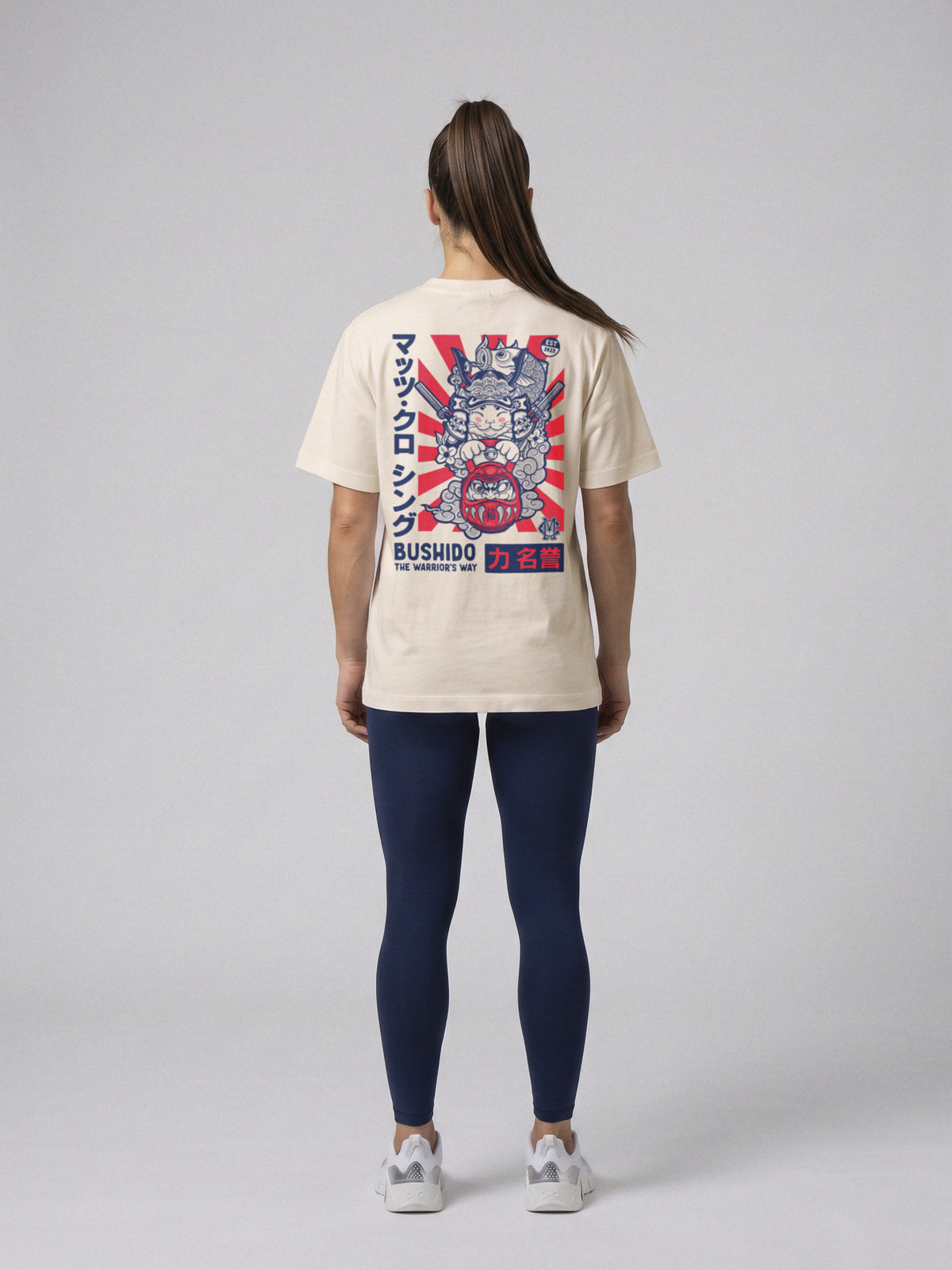Bushido - The Warrior´s Way - Oversize · Natural · modelo chica · espalda