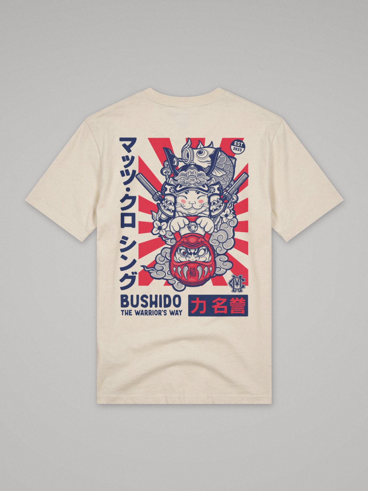 Bushido - The Warrior´s Way - Regular Fit · Natural · plano · espalda