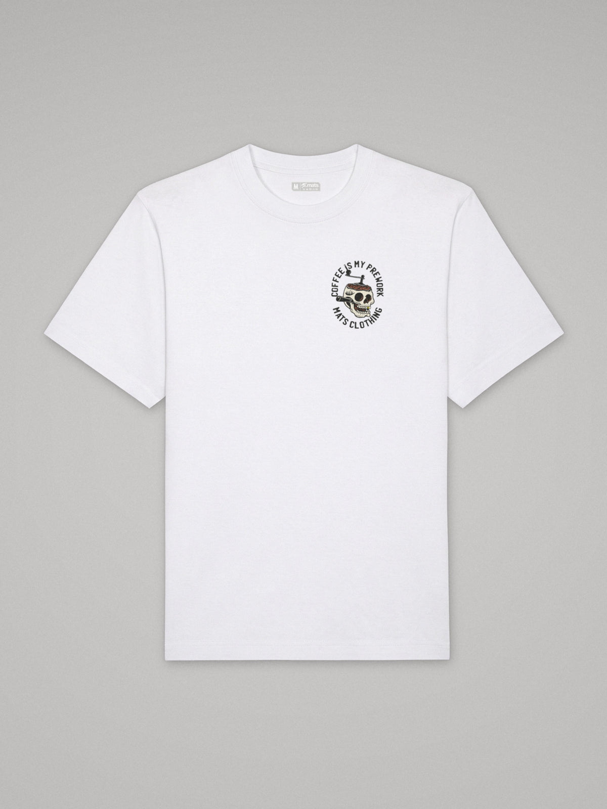 Coffee Is My Prework - Oversize · Blanco · plano · frente