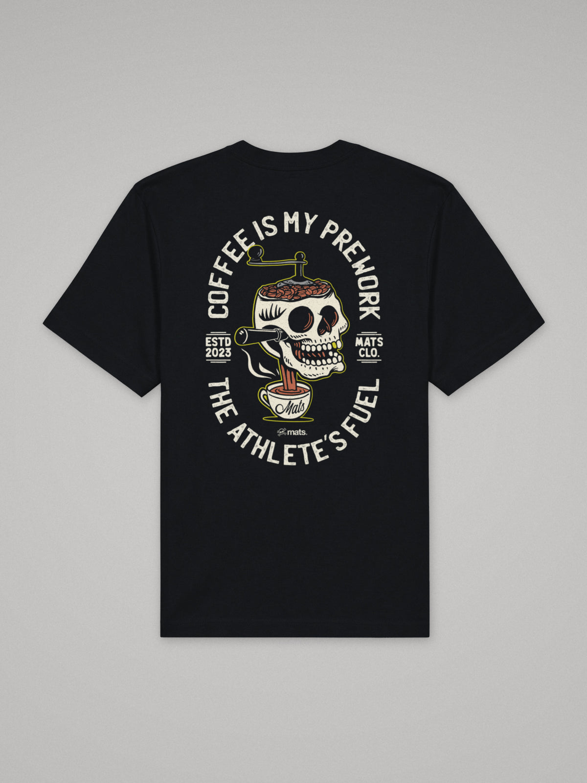 Coffee Is My Prework - Oversize · Negro · plano · espalda