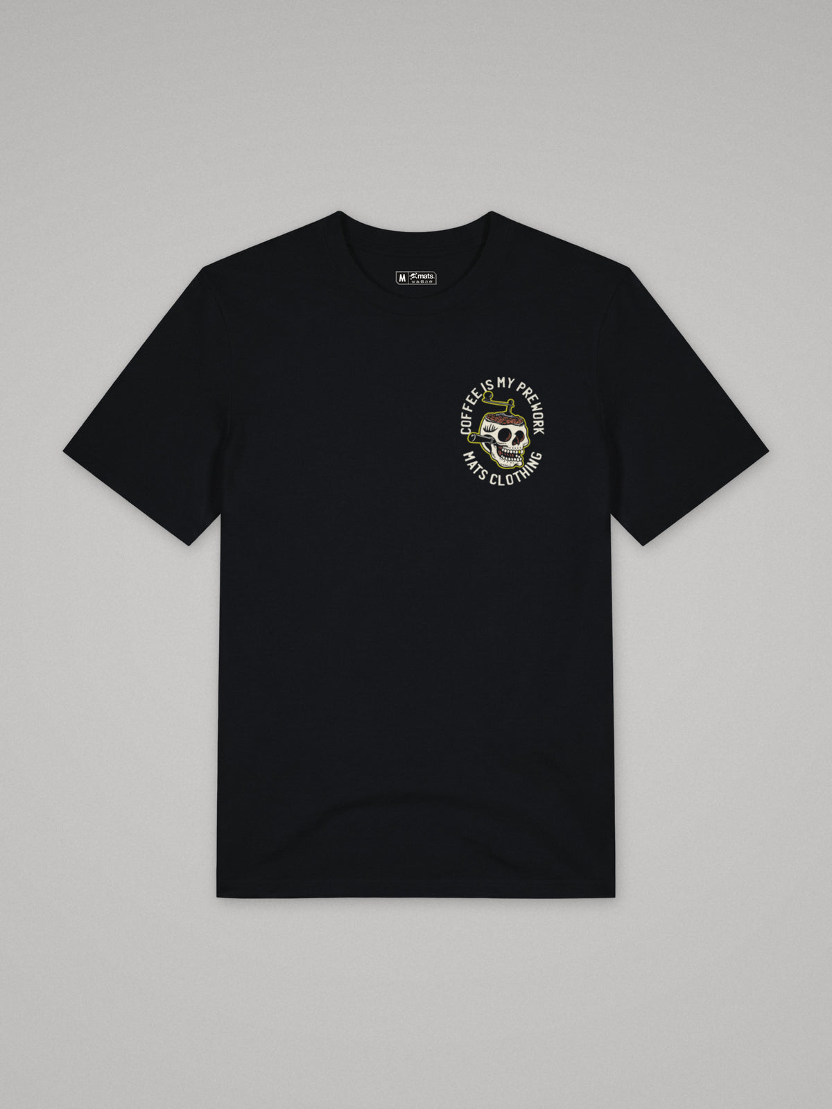 Coffee Is My Prework - Regular Fit · Negro · plano · frente