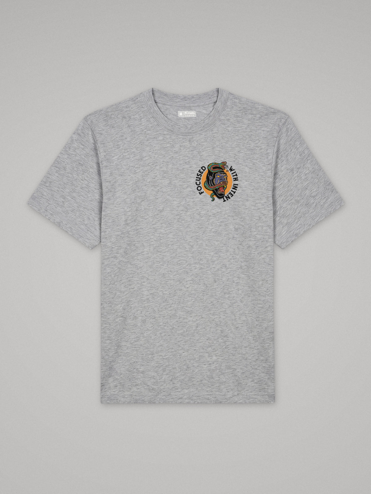Focused With Intent - Oversize · Gris · plano · frente