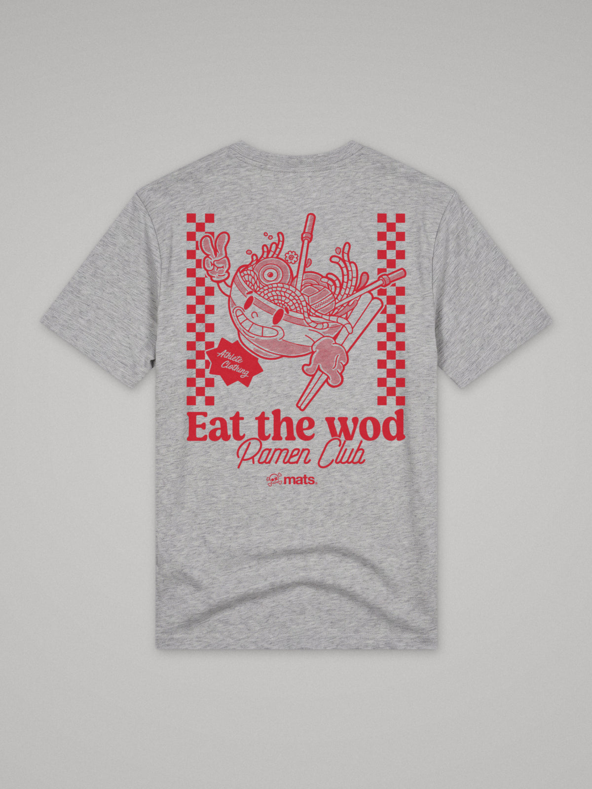 Iron Ramen Club - Regular Fit · Gris · plano · espalda