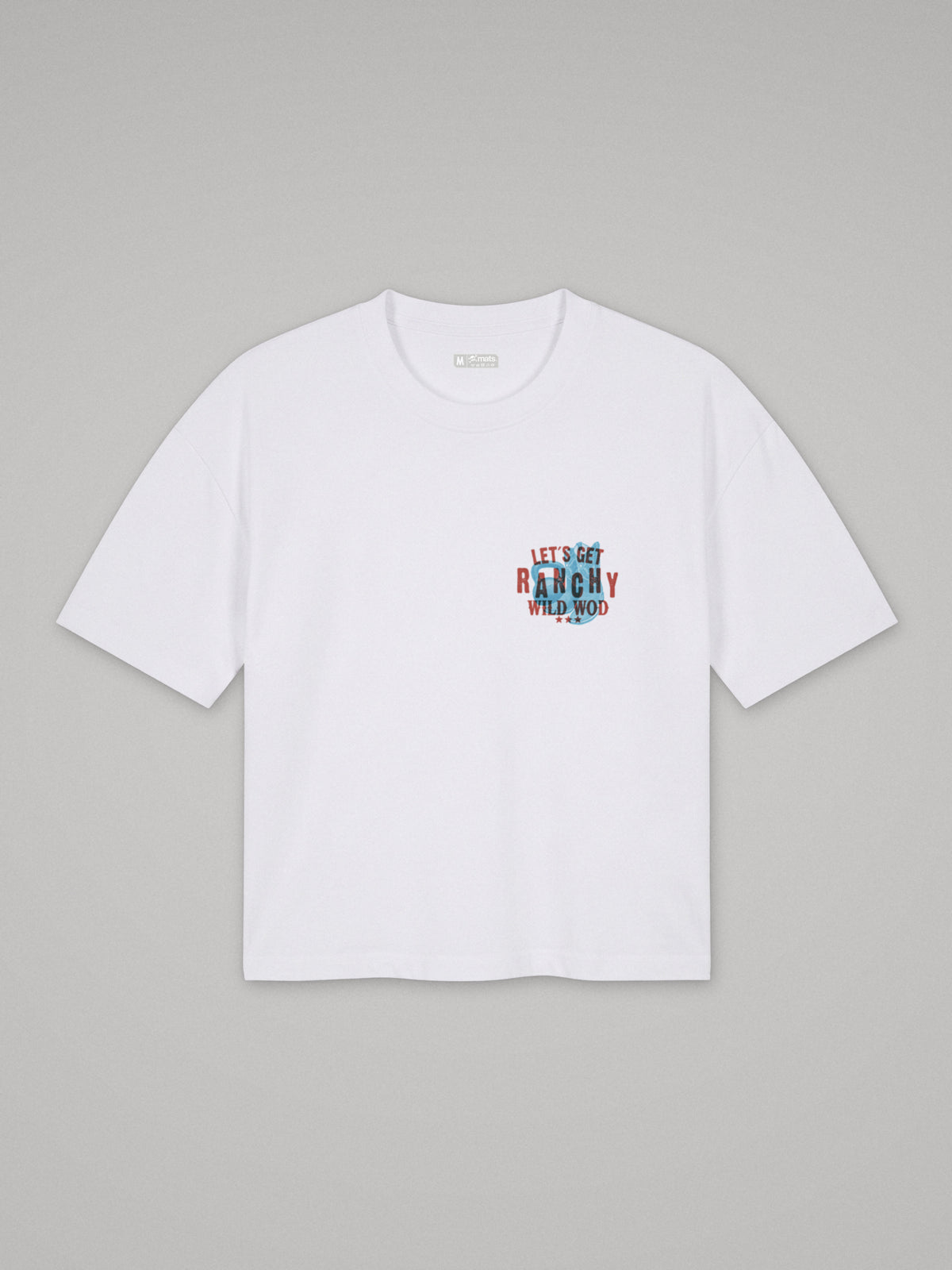 Let´s Get Ranchy - Boxy Fit · Blanco · plano · frente