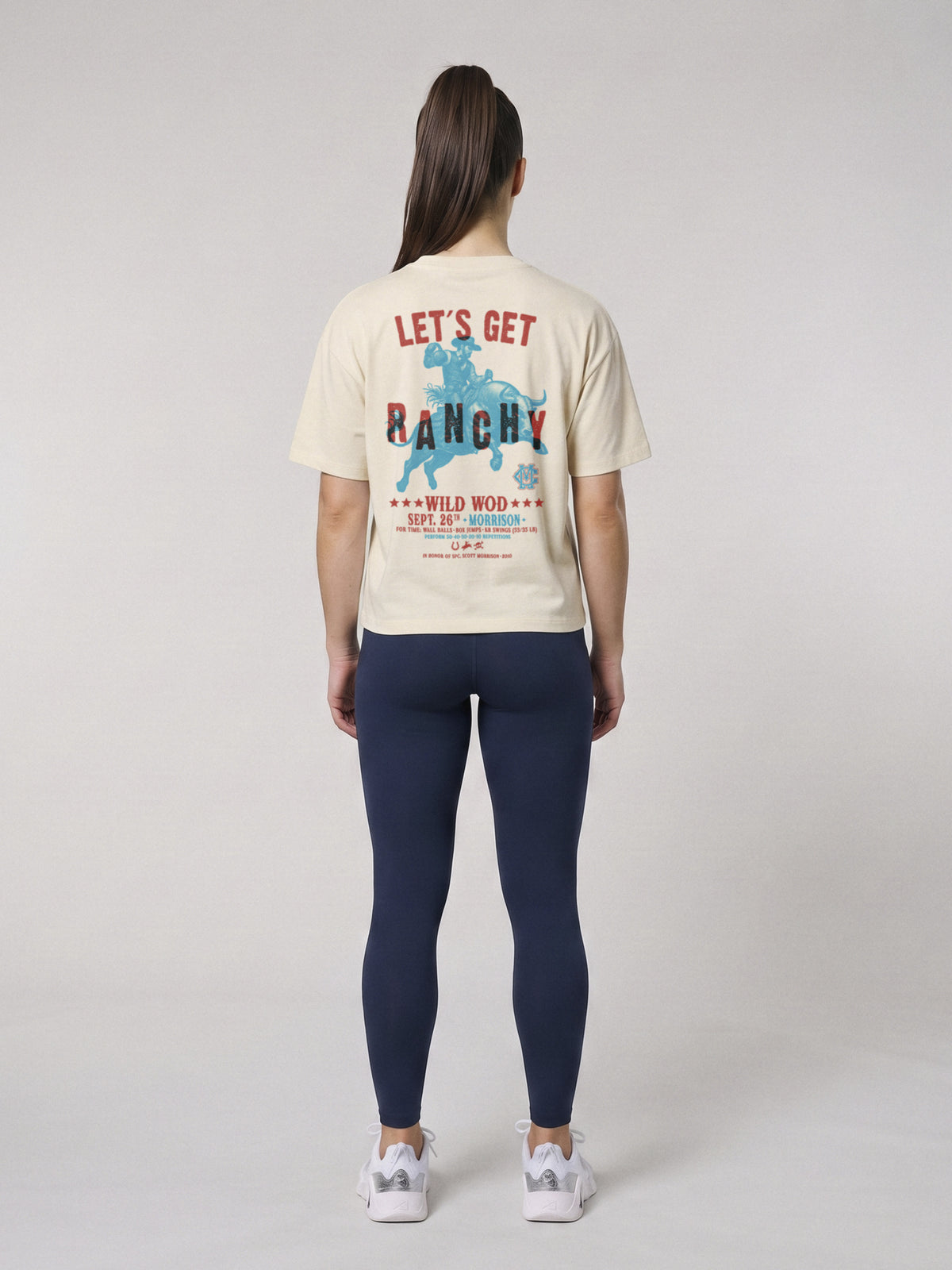 Let´s Get Ranchy - Boxy Fit · Natural · modelo chica · espalda