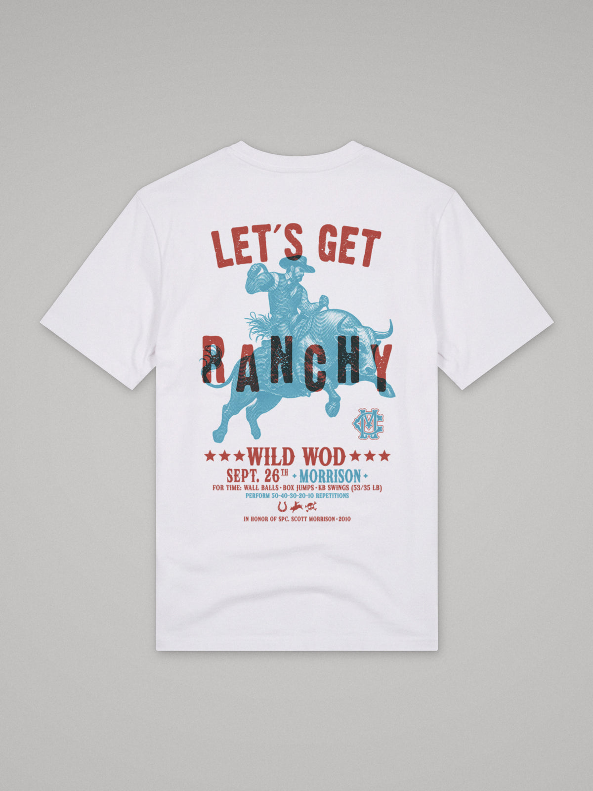 Let´s Get Ranchy - Regular Fit · Blanco · plano · espalda