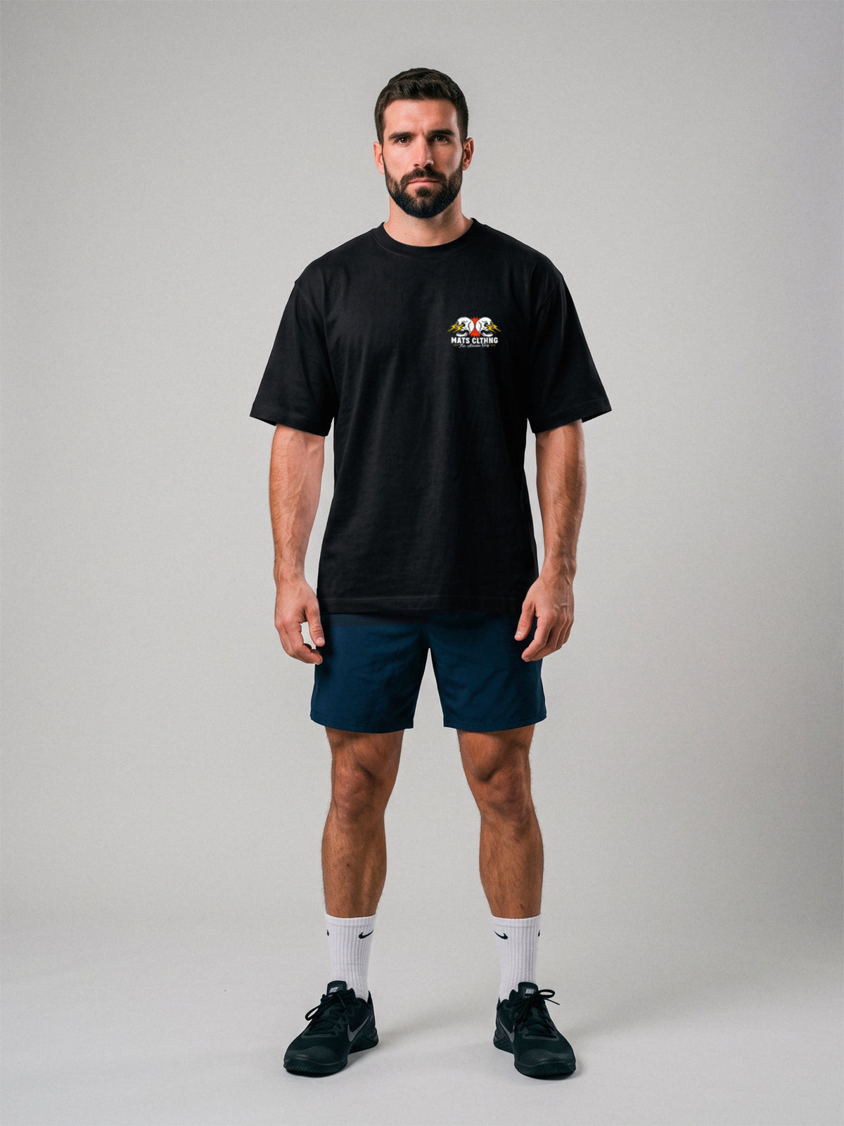 Mats Athlete - Made To Change - Oversize · Negro · modelo chico · frente