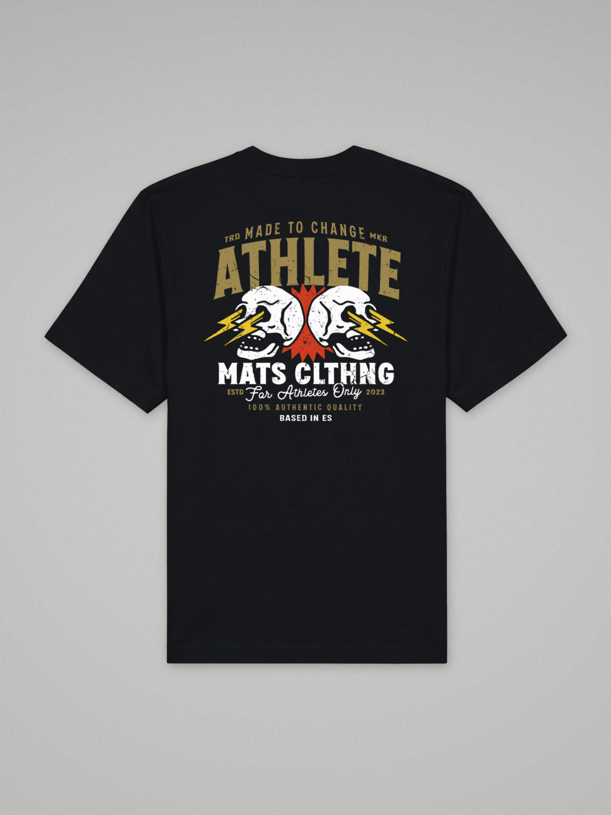 Mats Athlete - Made To Change - Oversize · Negro · plano · espalda