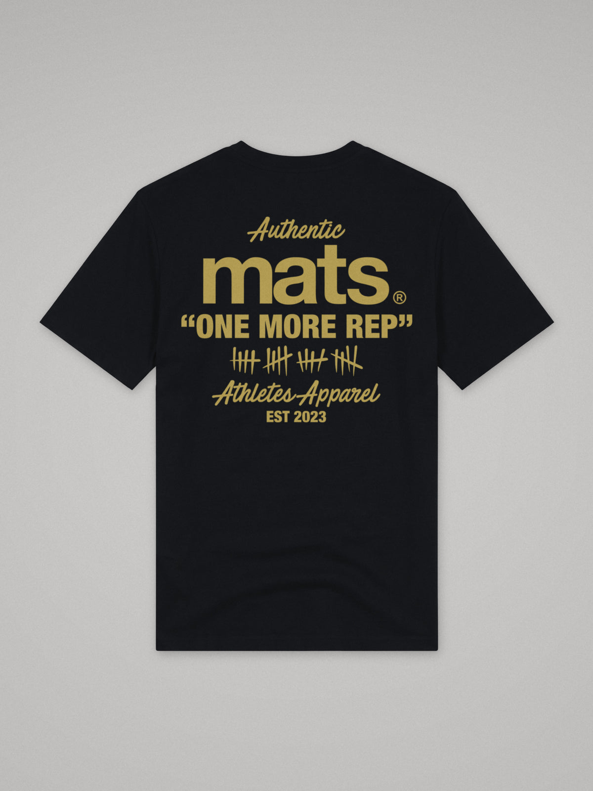Mats - Authentic - Regular Fit · Negro · plano · espalda