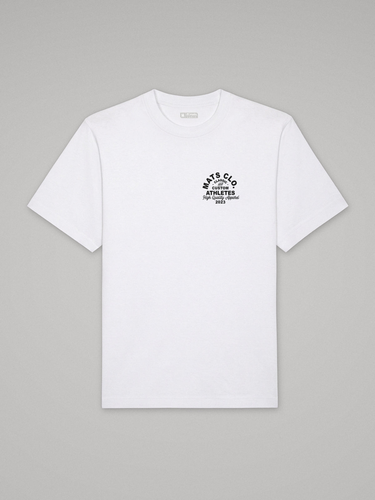 Mats Clo Lettering - Oversize · Blanco · plano · frente