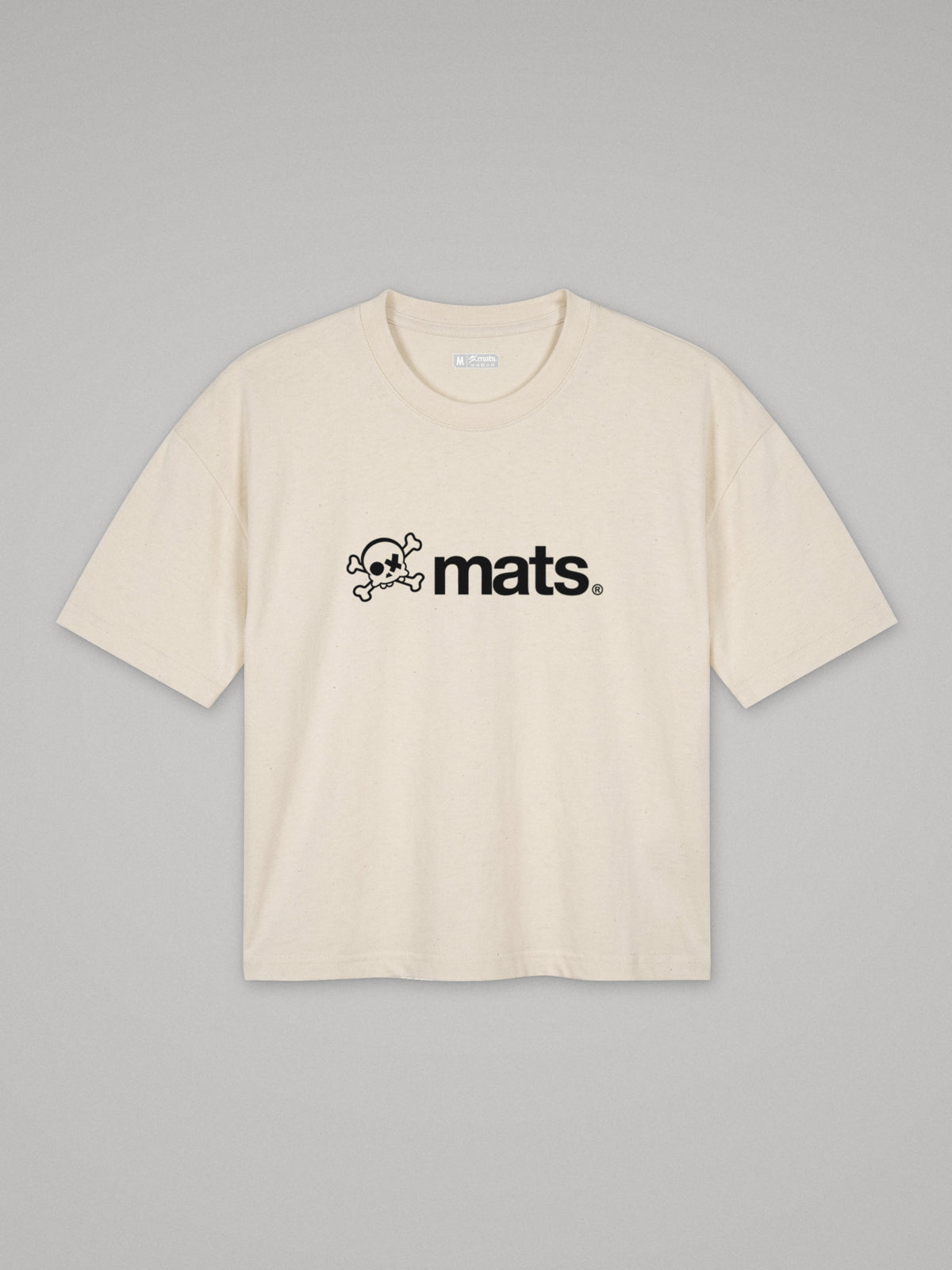 Mats Logo - Boxy Fit · Natural · plano · frente