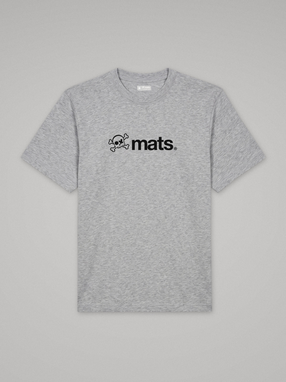 Mats Logo - Oversize · Gris · plano · frente