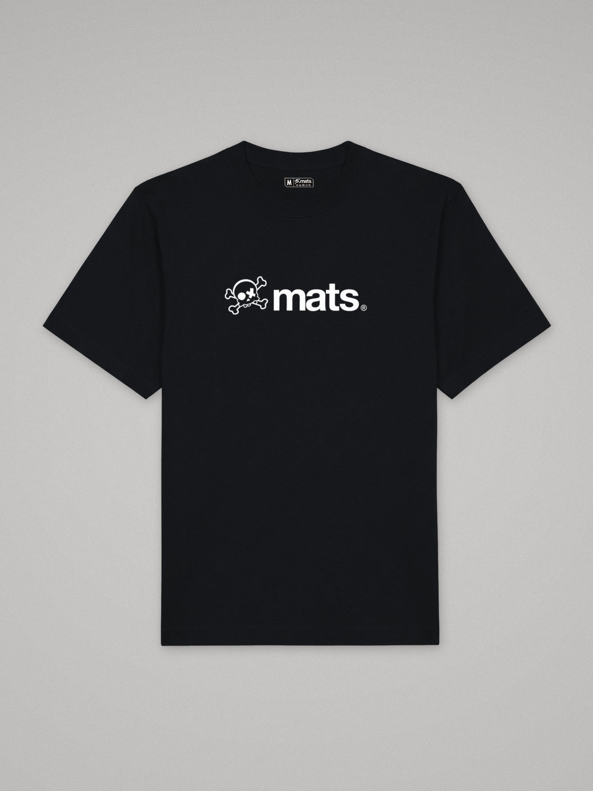 Mats Logo - Oversize · Negro · plano · frente