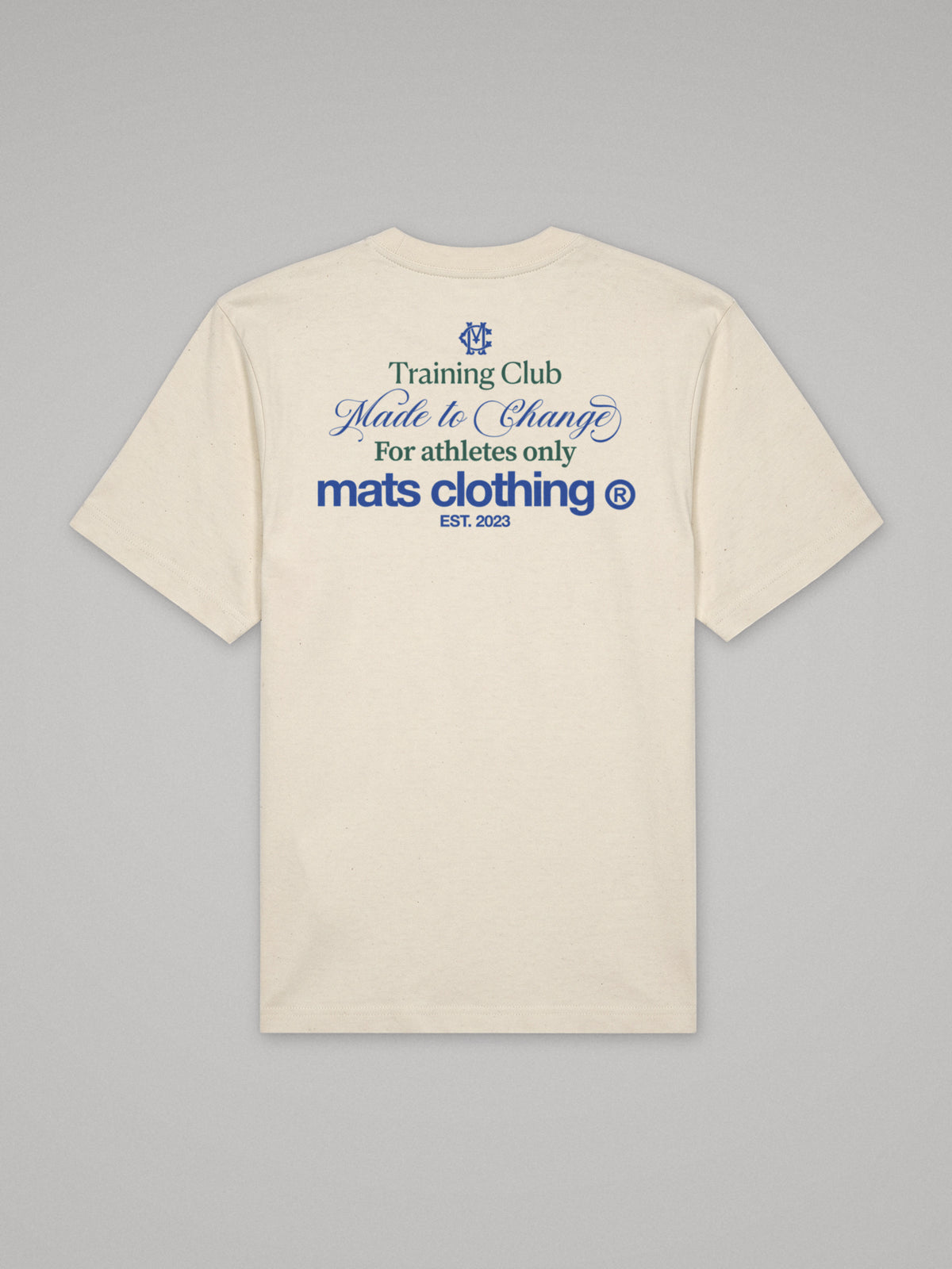 Mats Training Club - Oversize · Natural · plano · espalda
