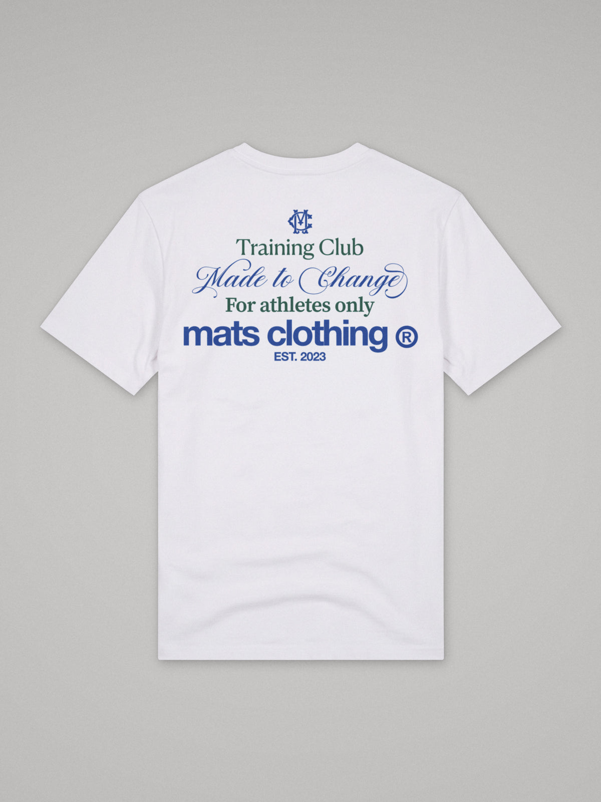 Mats Training Club - Regular Fit · Blanco · plano · espalda