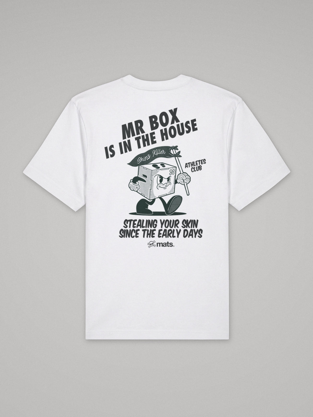 Mr Box Is In The House - Oversize · Blanco · plano · espalda