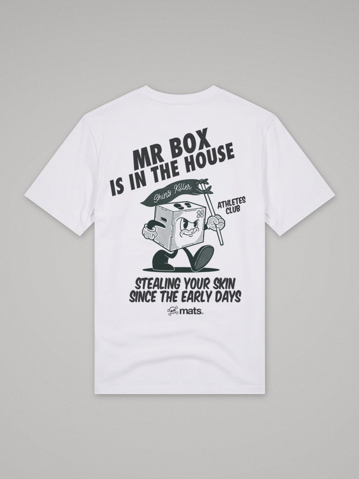 Mr Box Is In The House - Regular Fit · Blanco · plano · espalda