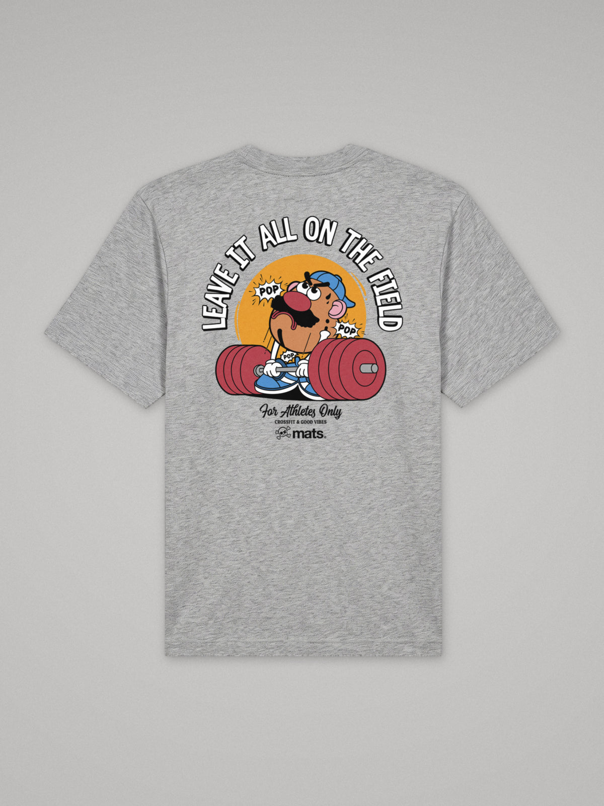 Mr Heavy - Leave It All On The Field - Oversize · Gris · plano · espalda