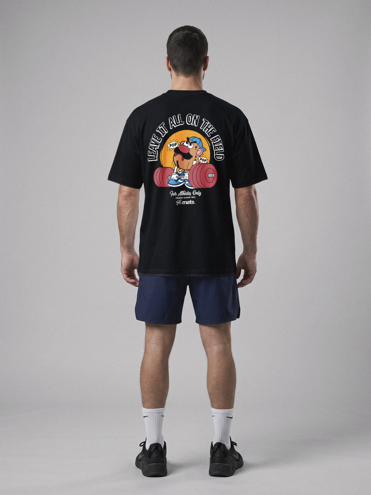 Mr Heavy - Leave It All On The Field - Oversize · Negro · modelo chico · espalda