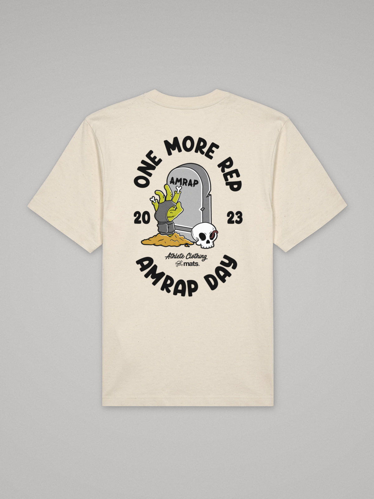 One More Rep - AMRAP Day - Oversize · Natural · plano · espalda