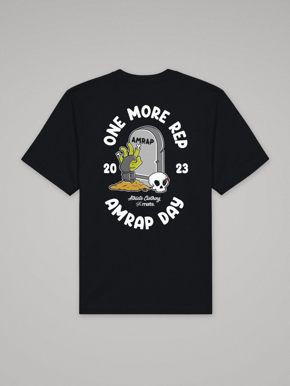 One More Rep - AMRAP Day - Oversize · Negro · plano · espalda