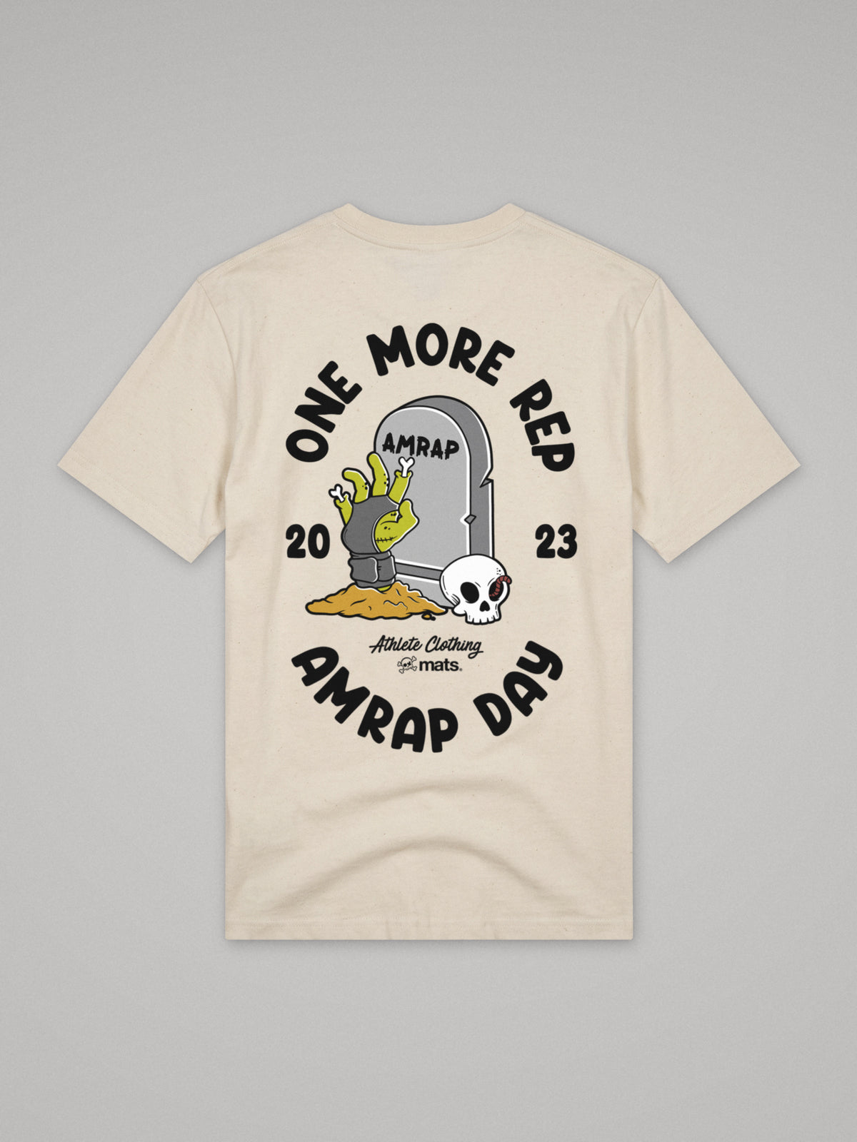 One More Rep - AMRAP Day - Regular Fit · Natural · plano · espalda