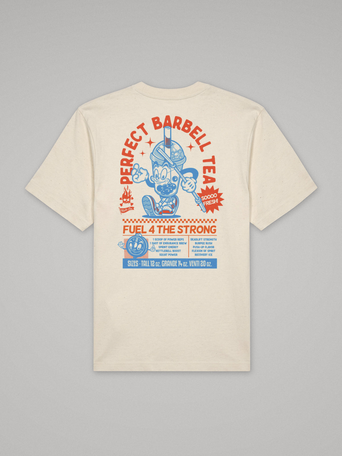 Perfect Barbell Tea - Oversize · Natural · plano · espalda