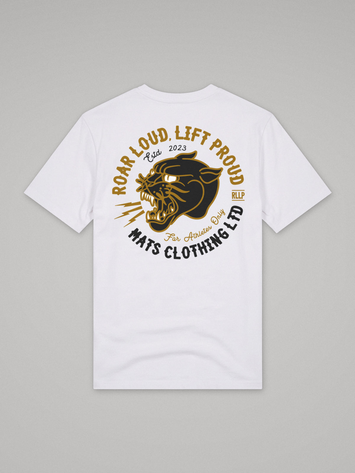 Roar Loud, Lift Proud - Regular Fit · Blanco · plano · espalda