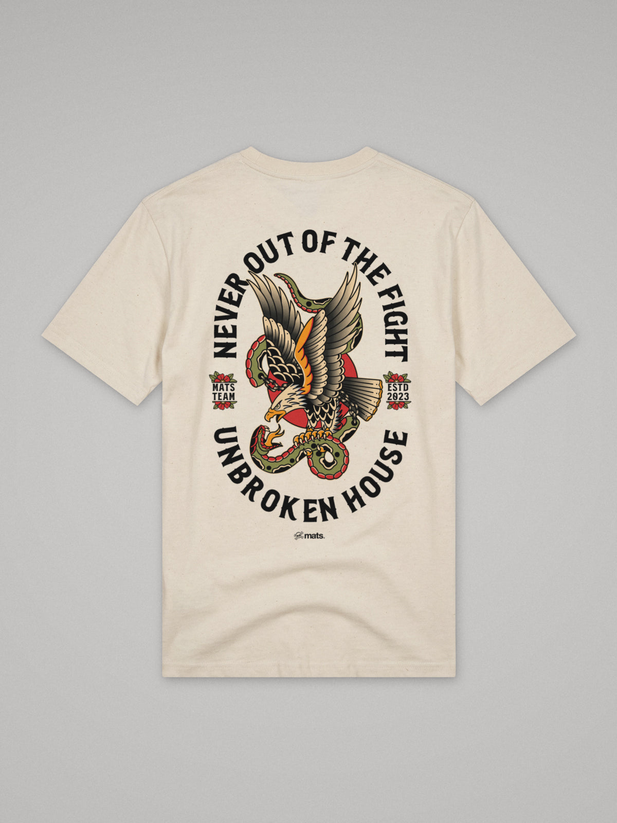 Unbroken House - Never Out Of The Fight - Regular Fit · Natural · plano · espalda