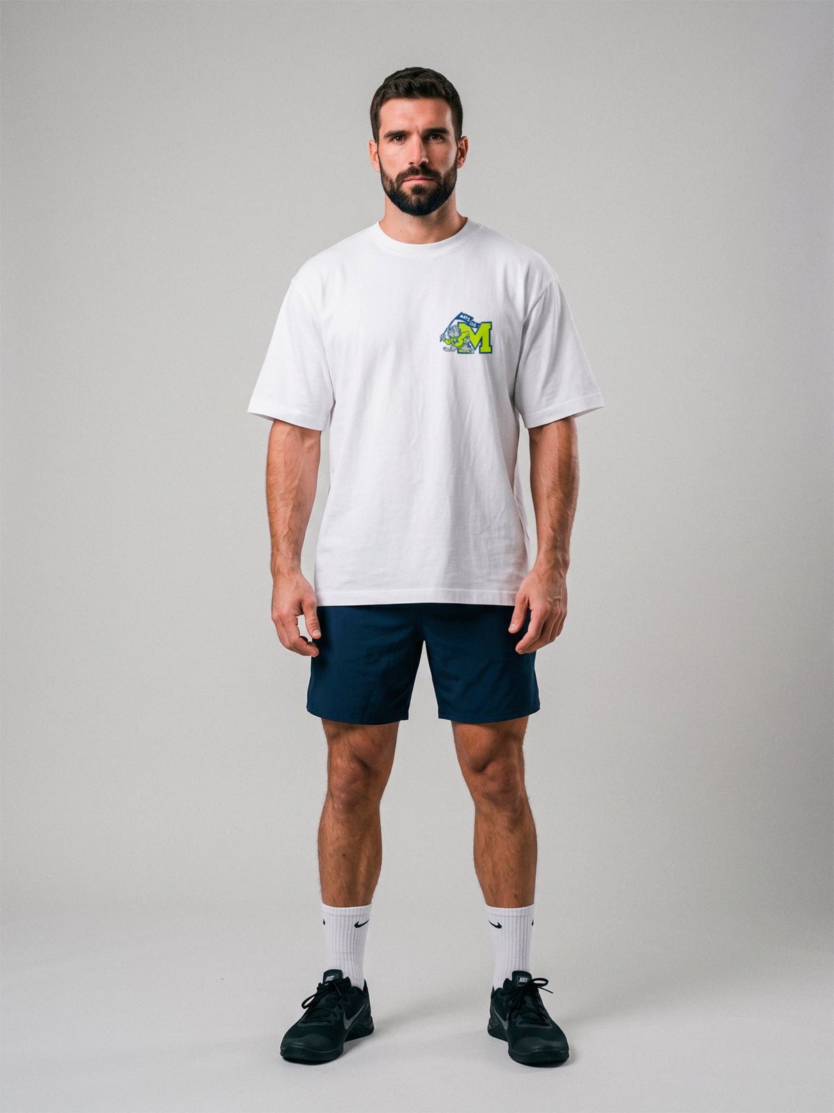 Unbroken - University - Oversize · Blanco · modelo chico · frente