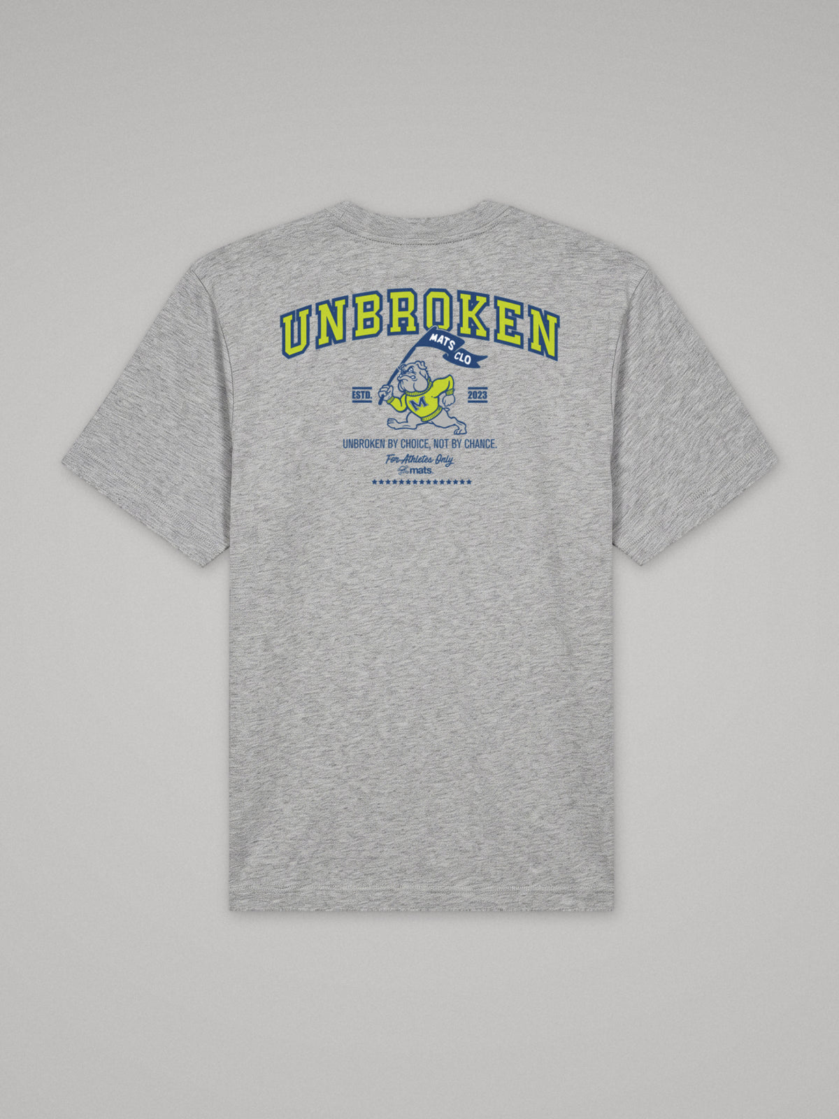 Unbroken - University - Oversize · Gris · plano · espalda