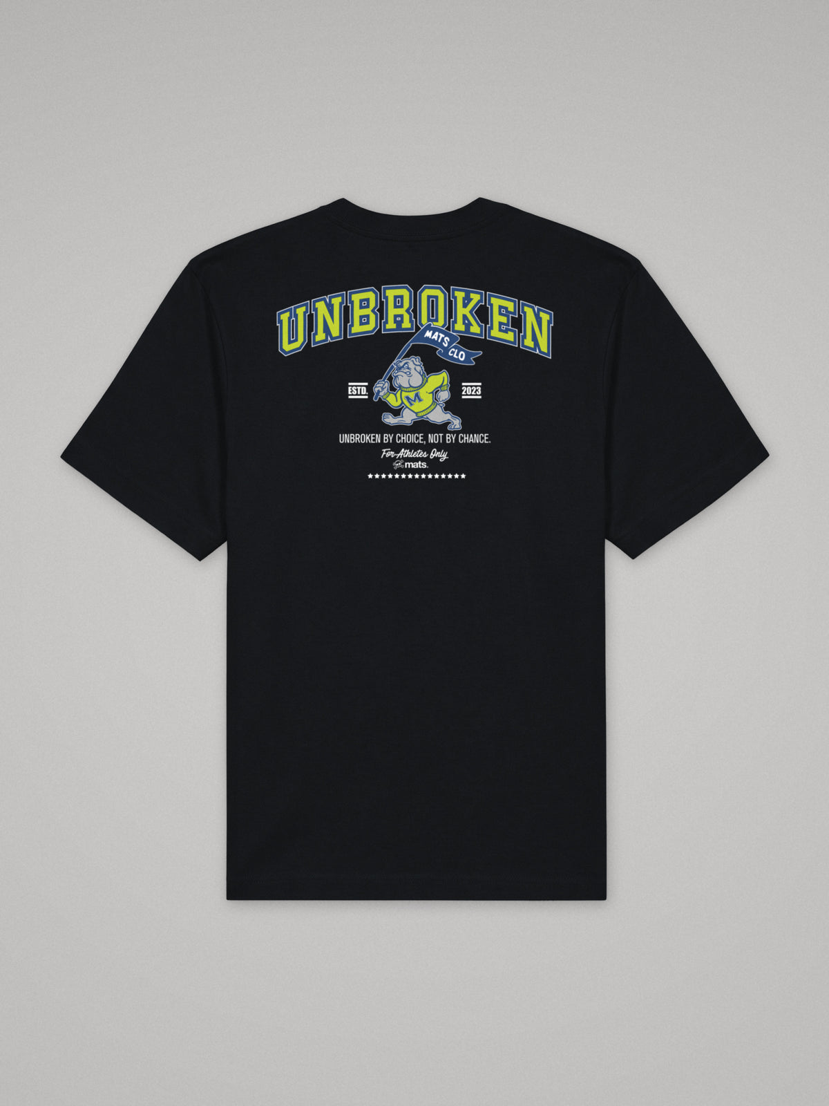 Unbroken - University - Oversize · Negro · plano · espalda