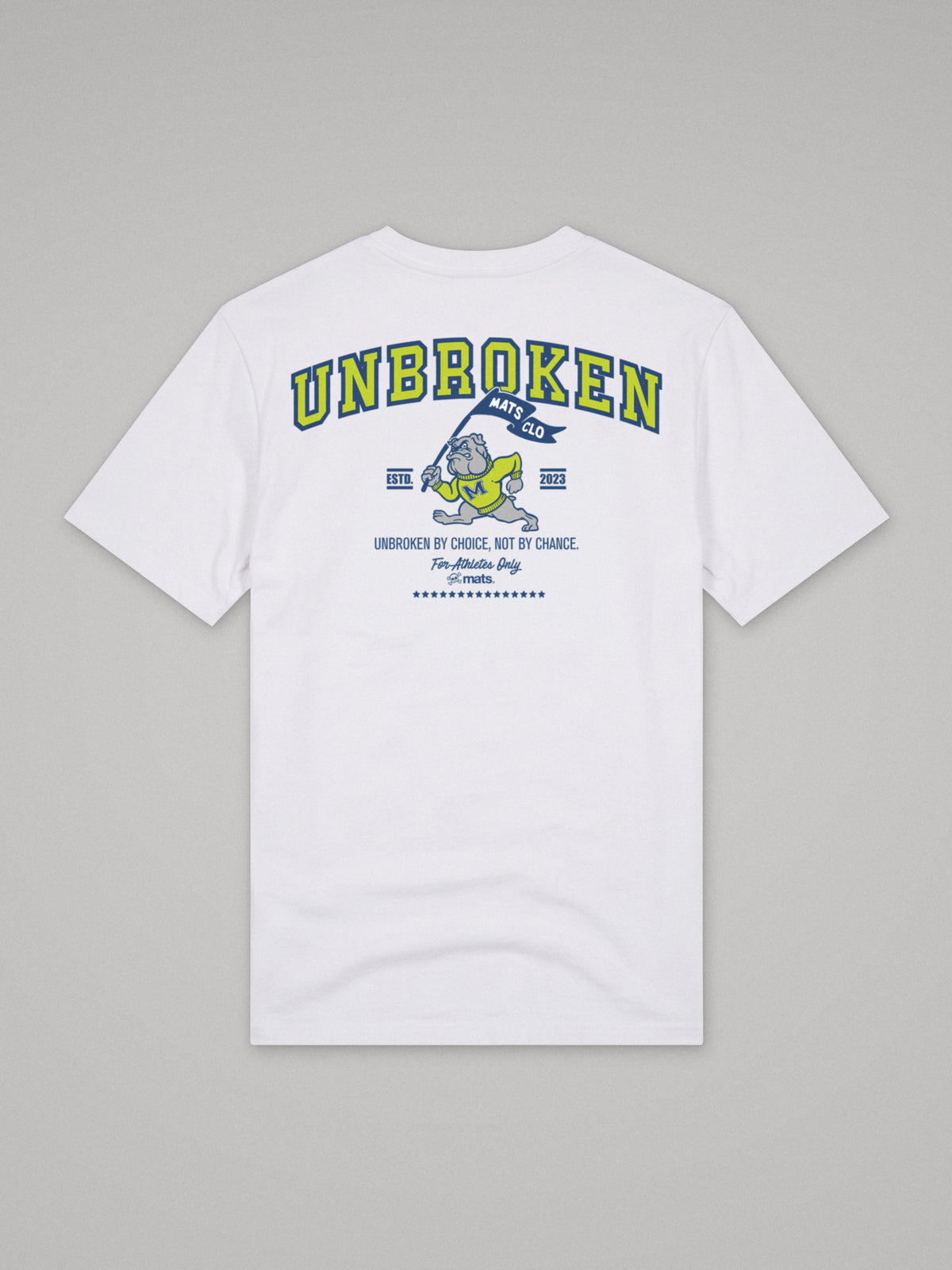 Unbroken - University - Regular Fit · Blanco · plano · espalda