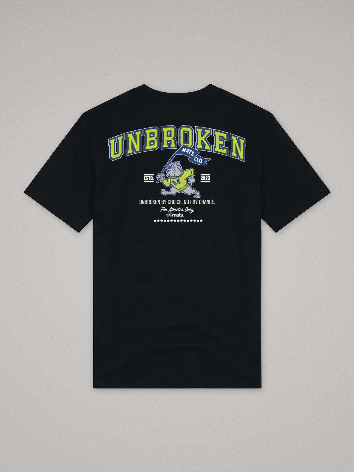 Unbroken - University - Regular Fit · Negro · plano · espalda