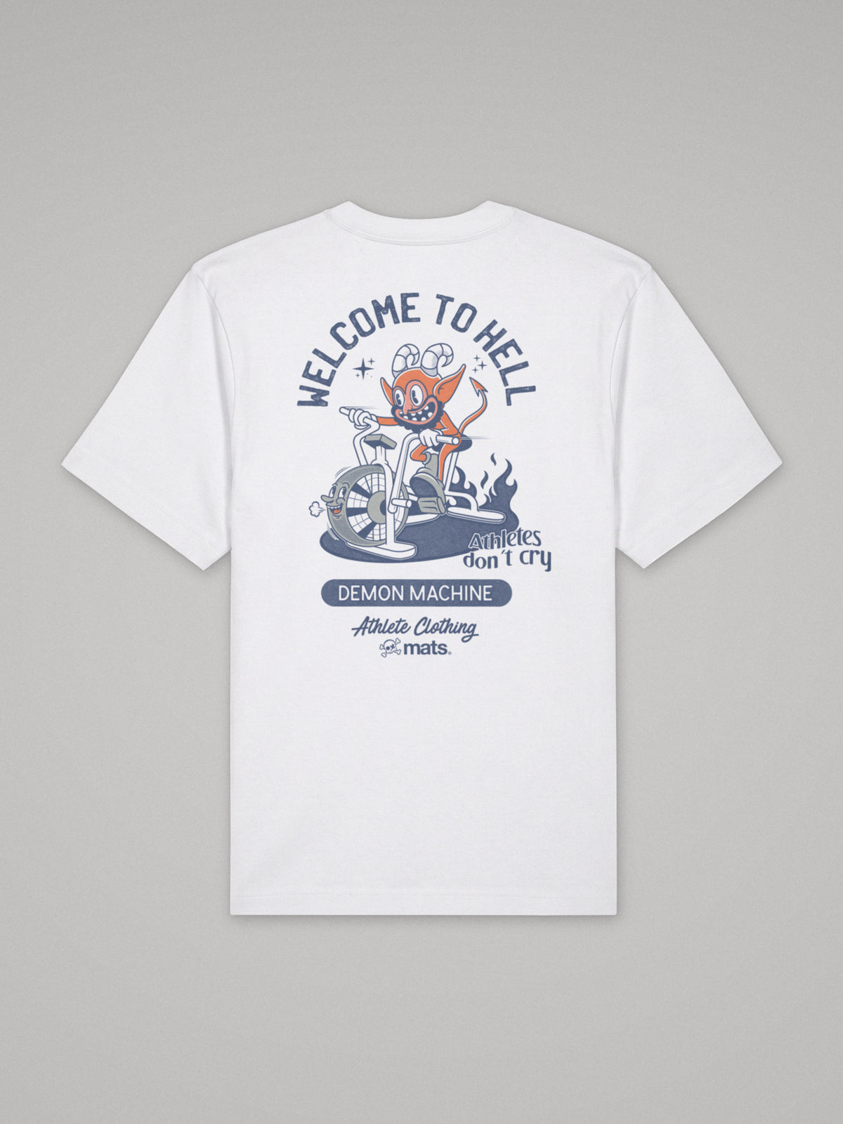 Wellcome To Hell - Oversize · Blanco · plano · espalda