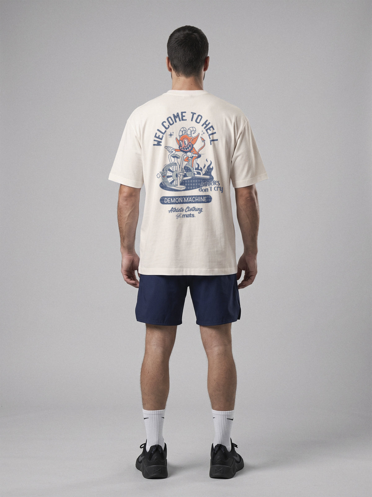 Wellcome To Hell - Oversize · Natural · modelo chico · espalda