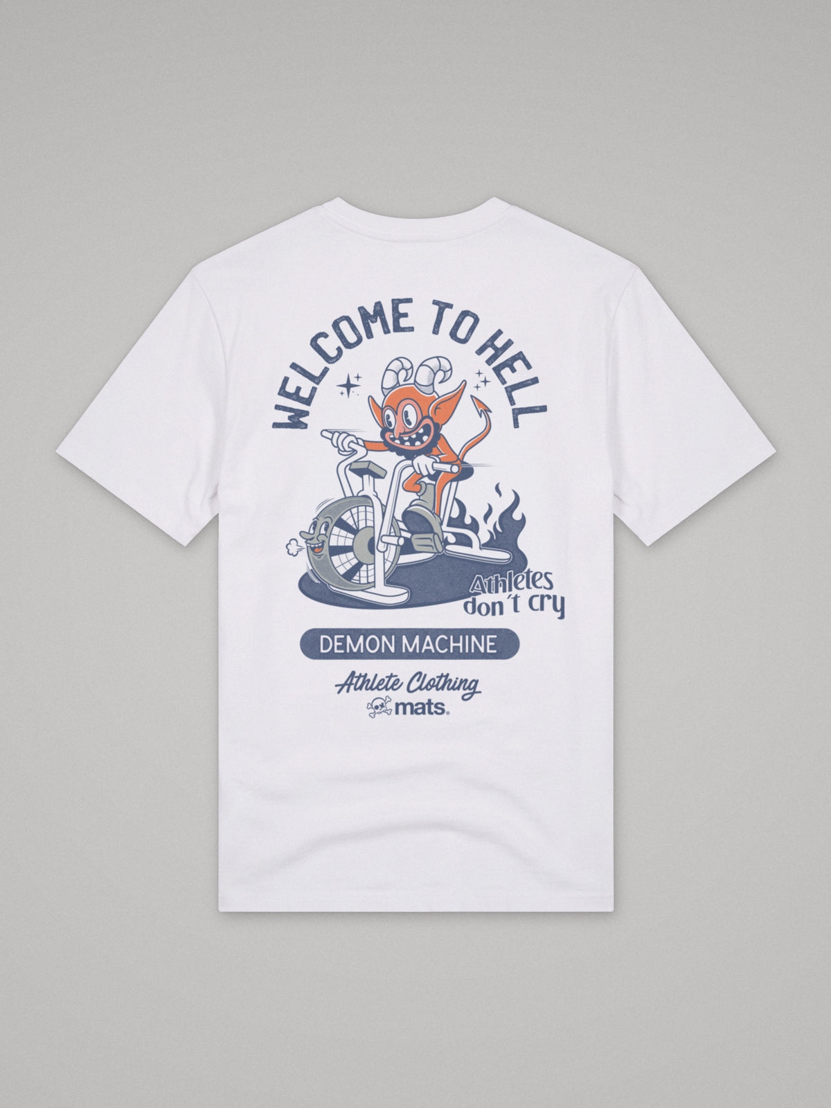 Wellcome To Hell - Regular Fit · Blanco · plano · espalda